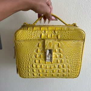 NWT Yellow Brahmin Croc-Embossed Purse